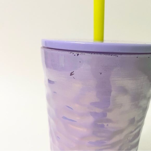 Starbucks Fall 2023 Lilac Purple Pearlescent Wave Glass Cold Cup Tumbler Flaws - Picture 6 of 16